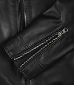 Carrie Women’s Black Leather Biker Jacket | Jacket Aura in XS - Jacket Aura