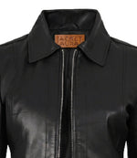 Jose Women’s Black Leather Harrington Jacket | Jacket Aura in XS - Jacket Aura