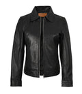 Jose Women’s Black Leather Harrington Jacket | Jacket Aura in XS - Jacket Aura