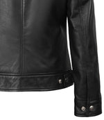 Jose Women’s Black Leather Harrington Jacket | Jacket Aura in XS - Jacket Aura
