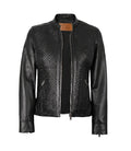 Maude Women’s Black Textured Leather Jacket | Jacket Aura in XS - Jacket Aura