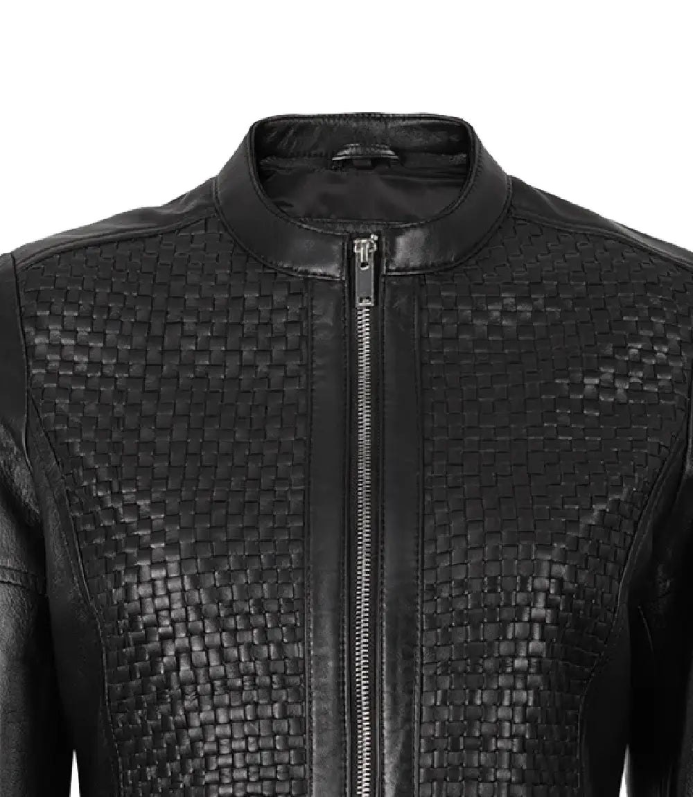Maude Women’s Black Textured Leather Jacket | Jacket Aura in XS - Jacket Aura