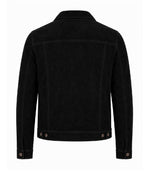 Men’s Black Suede Trucker Jacket in XS - Jacket Aura