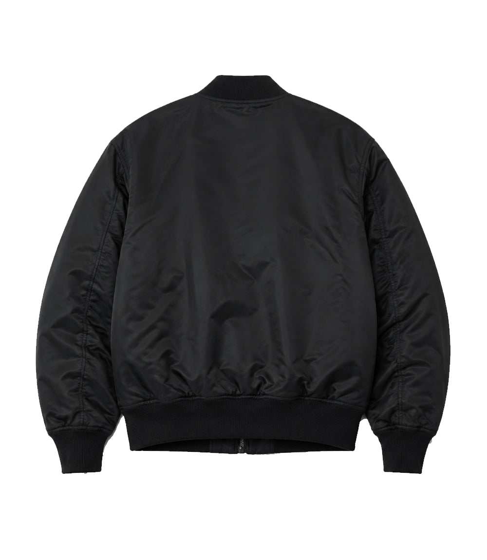 Men’s Black Tactical Nylon Bomber Jacket in XS - Jacket Aura