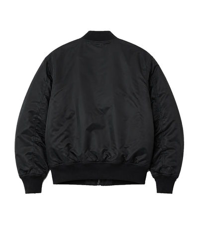 Men’s Black Tactical Nylon Bomber Jacket in XS - Jacket Aura