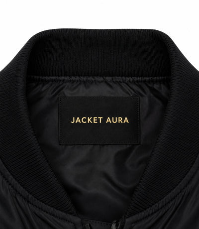 Men’s Black Tactical Nylon Bomber Jacket in XS - Jacket Aura