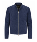 Men’s Minimal Suede Zip Jacket in XS - Jacket Aura