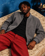Men’s Aura Grey Faux Suede Jacket - Jacket Aura