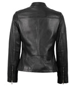 Maude Women’s Black Textured Leather Jacket | Jacket Aura in XS - Jacket Aura