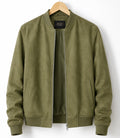 Shop Men's Aura Sage Green Faux Suede Jacket - Jacket Aura